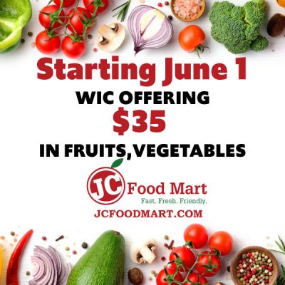 Texas WIC Increasing Fruit, Vegetable Benefits – JC Food Mart